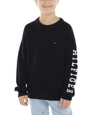 TOMMY HILFIGER TH pull en coton &agrave; col rond ciel du d&eacute;sert - Pulls pour enfants - 3