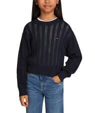 TOMMY HILFIGER TH pull en coton &agrave; col rond ciel du d&eacute;sert - Pulls pour enfants - 3