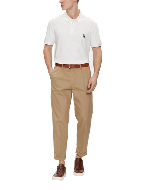 TH polo &agrave; manches courtes blanc - chemise polo