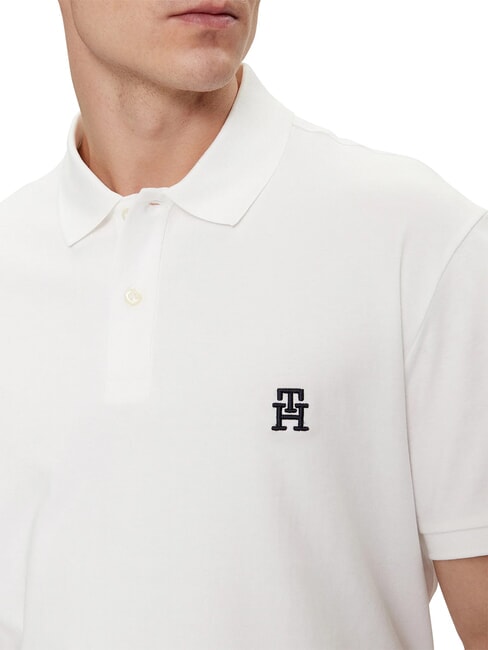 TH polo &agrave; manches courtes blanc - chemise polo