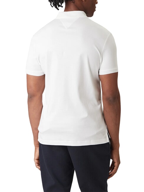 TH Polo &agrave; manches courtes avec ruban au col blanc optique - chemise polo
