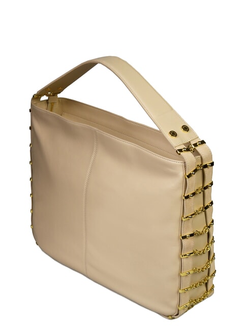 NORA Sac hobo en cuir beige - Sacs pour Femme