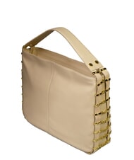 BRACCIALINI NORA Sac hobo en cuir beige - Sacs pour Femme - 3
