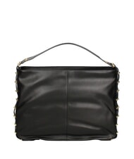 BRACCIALINI NORA Sac hobo en cuir noir - Sacs pour Femme - 4