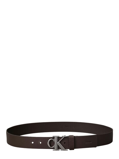 CK HARDWARE ceinture en cuir ck brun fonc&eacute; - Ceintures