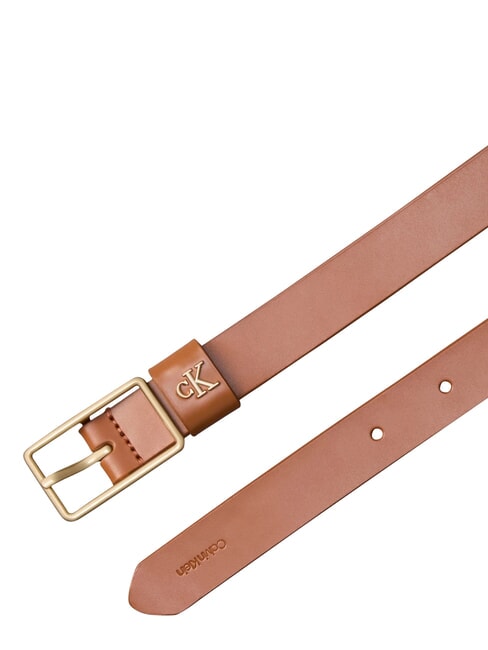 CLASSIC BUCKLE ceinture en cuir huile d'argan / or clair antique - Ceintures