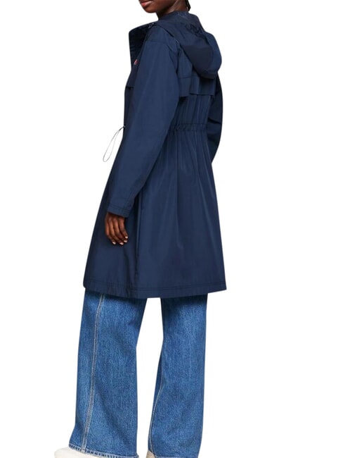 TH JEANS veste longue marine nuit noire - Vestes pour femmes