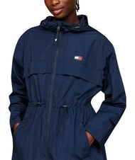 TOMMY HILFIGER TH JEANS veste longue marine nuit noire - Vestes pour femmes - 4