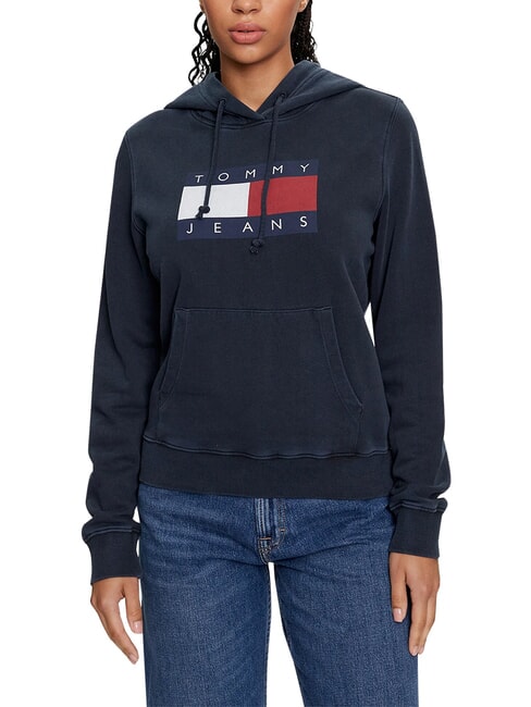 TH JEANS Sweat-shirt en coton marine nuit noire - Sweat-shirts pour femmes