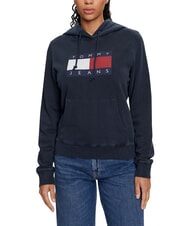 TOMMY HILFIGER TH JEANS Sweat-shirt en coton marine nuit noire - Sweat-shirts pour femmes - 2