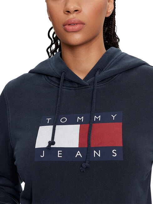 TH JEANS Sweat-shirt en coton marine nuit noire - Sweat-shirts pour femmes