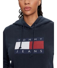 TOMMY HILFIGER TH JEANS Sweat-shirt en coton marine nuit noire - Sweat-shirts pour femmes - 5