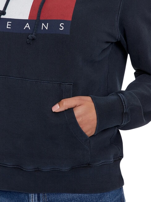 TH JEANS Sweat-shirt en coton marine nuit noire - Sweat-shirts pour femmes