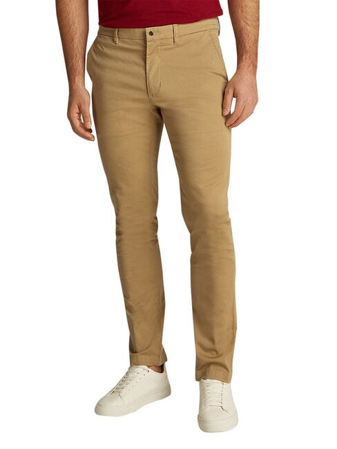 TH BLEECKER Pantalon chino kaki classique - Pantalon