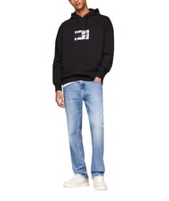 TOMMY HILFIGER TH JEANS Sweat-shirt en coton noir - Pulls molletonn&eacute;s - 3
