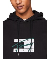 TOMMY HILFIGER TH JEANS Sweat-shirt en coton noir - Pulls molletonn&eacute;s - 5