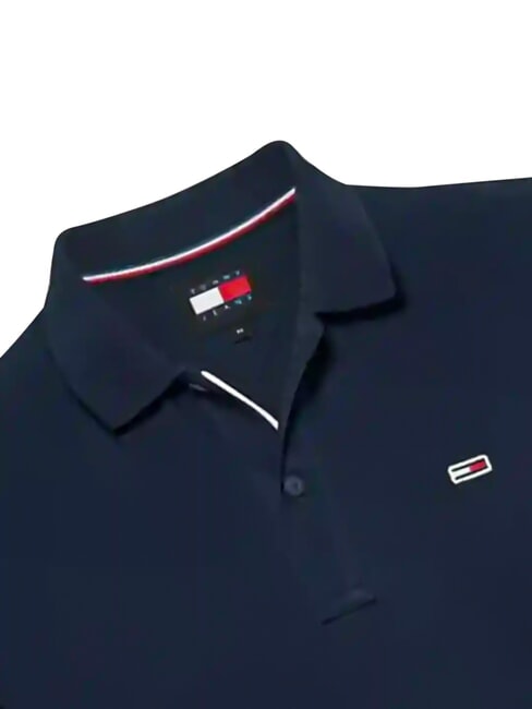 TH JEANS  Polo en coton marine nuit noire - chemise polo