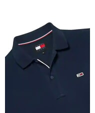 TOMMY HILFIGER TH JEANS  Polo en coton marine nuit noire - chemise polo - 4