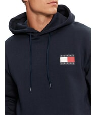 TOMMY HILFIGER TH JEANS Sweat-shirt &agrave; poche et capuche marine nuit noire - Pulls molletonn&eacute;s - 4