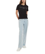 TOMMY HILFIGER TH 1985 T-shirt en coton noir - T-shirt - 3