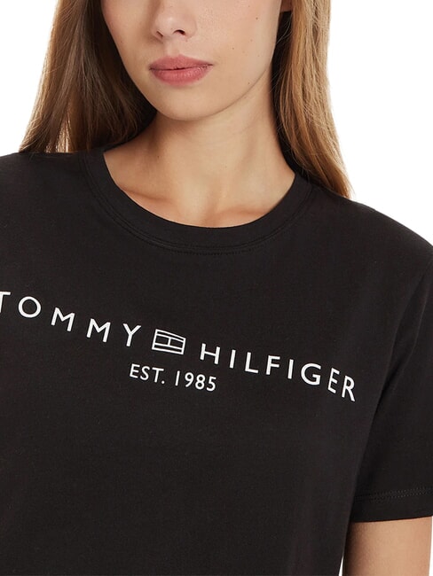 TH 1985 T-shirt en coton noir - T-shirt