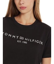 TOMMY HILFIGER TH 1985 T-shirt en coton noir - T-shirt - 4