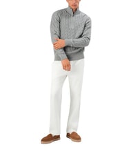 TOMMY HILFIGER TH  Pull &agrave; col roul&eacute; chin&eacute; gris moyen - Pulls pour hommes - 2