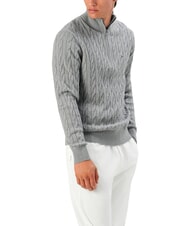 TOMMY HILFIGER TH  Pull &agrave; col roul&eacute; chin&eacute; gris moyen - Pulls pour hommes - 5