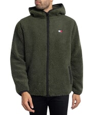 TOMMY HILFIGER TH JEANS Sweat-shirt &agrave; poche et capuche vert fatigue - Pulls molletonn&eacute;s - 5