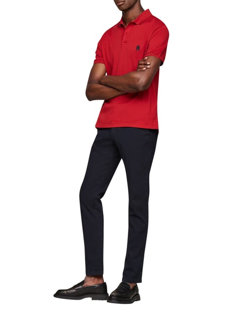 TH polo &agrave; manches courtes magma noir - chemise polo