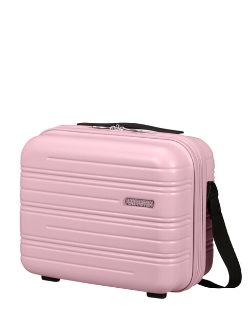 HIGH TURN &Eacute;tui rigide pour produits de beaut&eacute; avec bandouli&egrave;re rose poudr&eacute; mat - Trousses