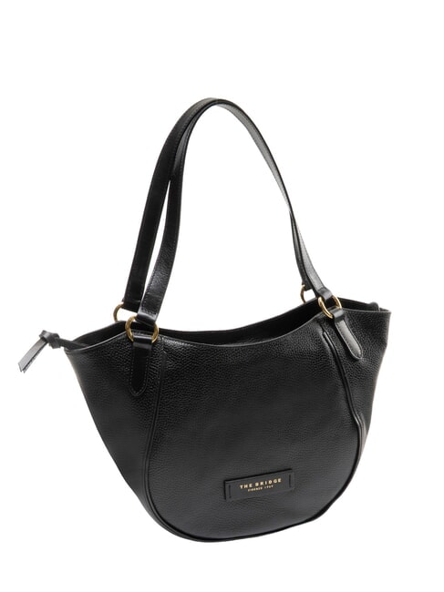 DOMITILLA  Sac bandouli&egrave;re en cuir black Gold - Sacs pour Femme