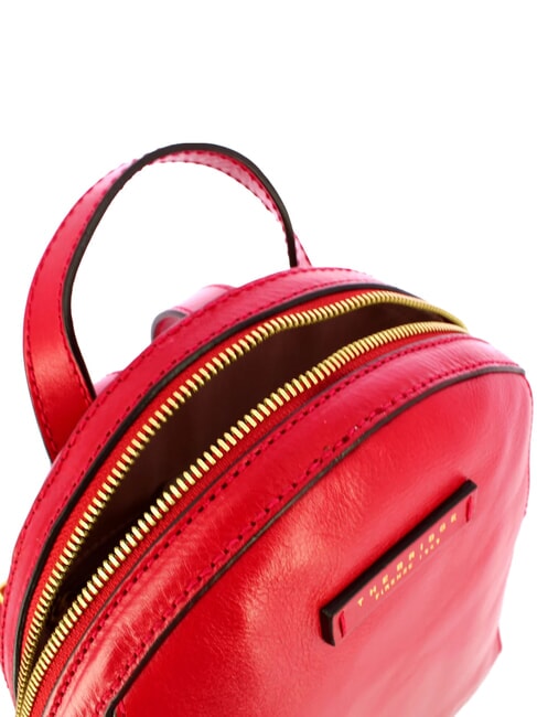 COSTANZA Sac &agrave; dos en cuir cerise / or - Sacs pour Femme