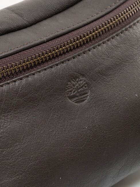 TUMBLED Sac banane en cuir marron fonc&eacute; - Sacs banane