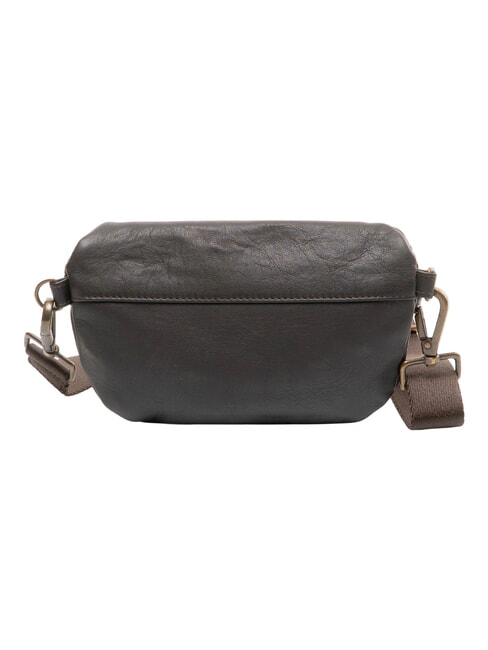 TUMBLED Sac banane en cuir marron fonc&eacute; - Sacs banane