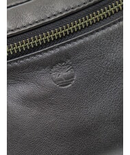 TIMBERLAND TUMBLED Sac banane en cuir noir - Sacs banane - 3