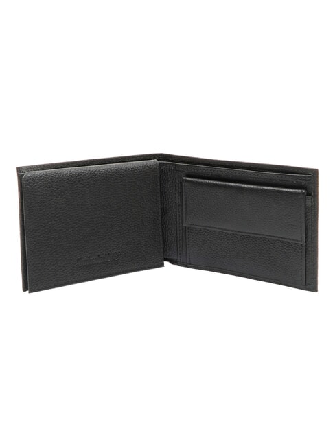 TUMBLED Portefeuille en cuir avec porte-monnaie noir - Portefeuilles Homme