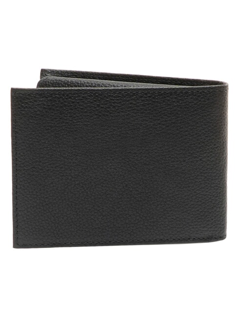 TUMBLED Portefeuille en cuir avec porte-monnaie noir - Portefeuilles Homme