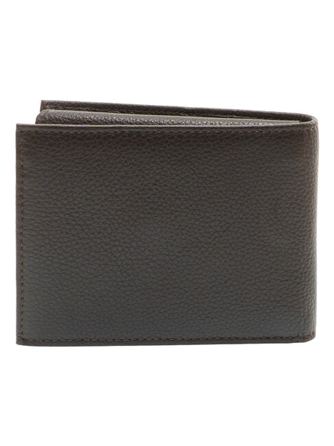 TUMBLED Portefeuille en cuir avec porte-monnaie marron fonc&eacute; - Portefeuilles Homme