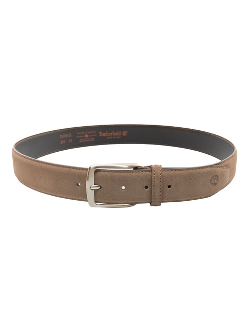 CASUAL Ceinture en cuir su&eacute;d&eacute; pouvant &ecirc;tre raccourcie taupe - Ceintures