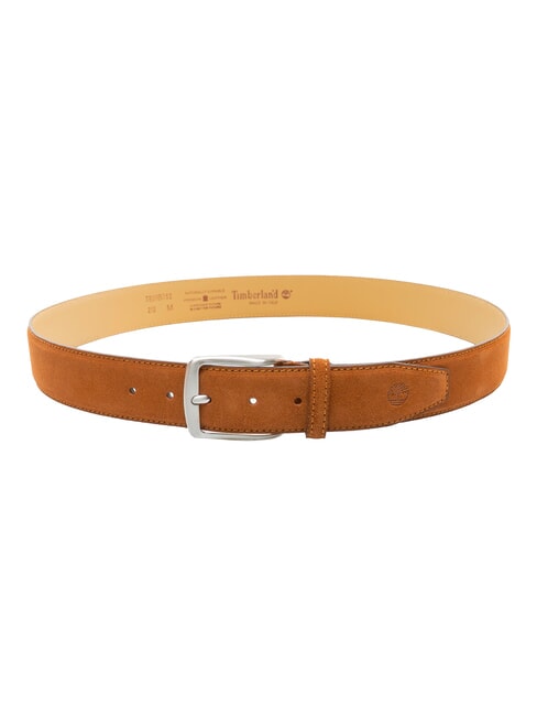 CASUAL Ceinture en cuir su&eacute;d&eacute; pouvant &ecirc;tre raccourcie Cognac - Ceintures