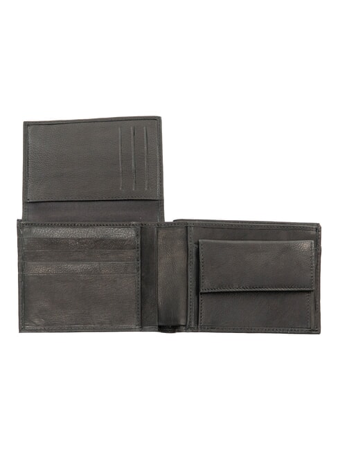 HAMMARED Grand portefeuille en cuir noir - Portefeuilles Homme