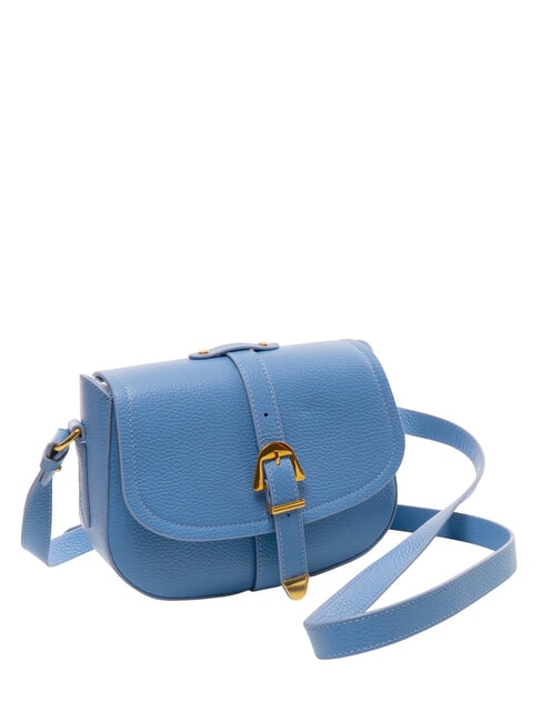 MAGALU Mini sac bandouli&egrave;re en cuir bleu - Sacs pour Femme