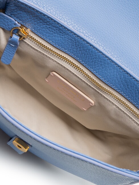 MAGALU Mini sac bandouli&egrave;re en cuir bleu - Sacs pour Femme