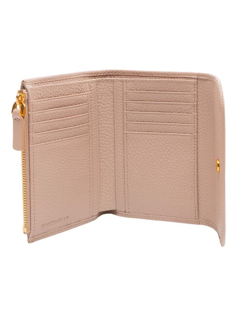 DEW Portefeuille avec porte-monnaie, en cuir rosaces - Portefeuilles Femme