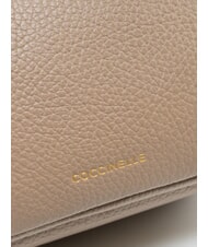 COCCINELLE SAGITTA Mini salle de cuir taupe chaud - Sacs pour Femme - 3