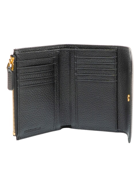 DEW Portefeuille avec porte-monnaie, en cuir Noir - Portefeuilles Femme