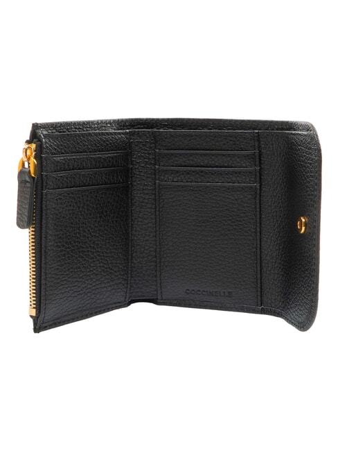 DEW Portefeuille compact en cuir Noir - Portefeuilles Femme
