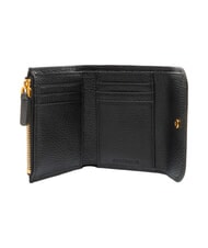 COCCINELLE DEW Portefeuille compact en cuir Noir - Portefeuilles Femme - 2