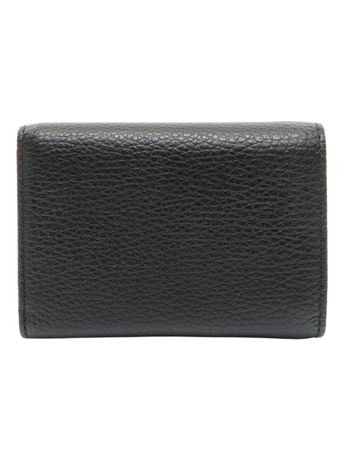DEW Portefeuille compact en cuir Noir - Portefeuilles Femme